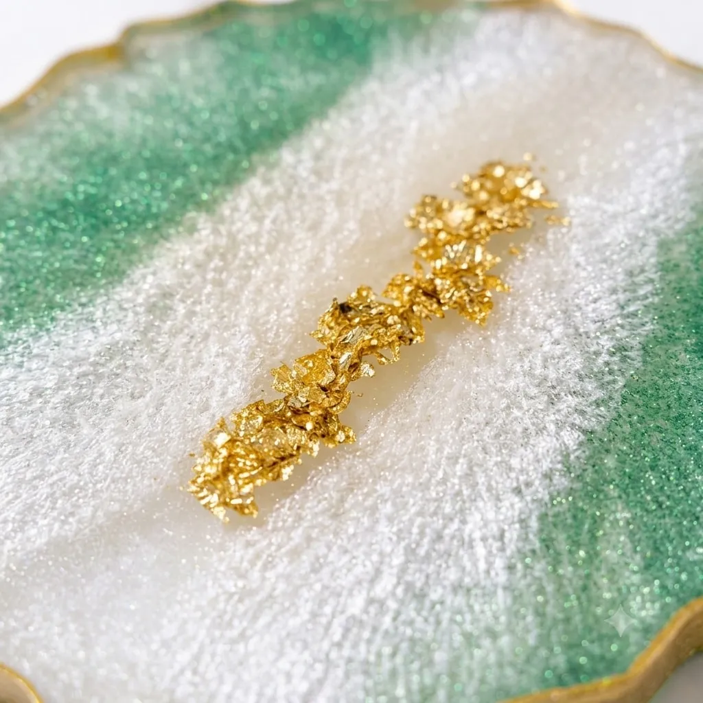 Gilded Jade Resin Coaster — photo 3 of 8