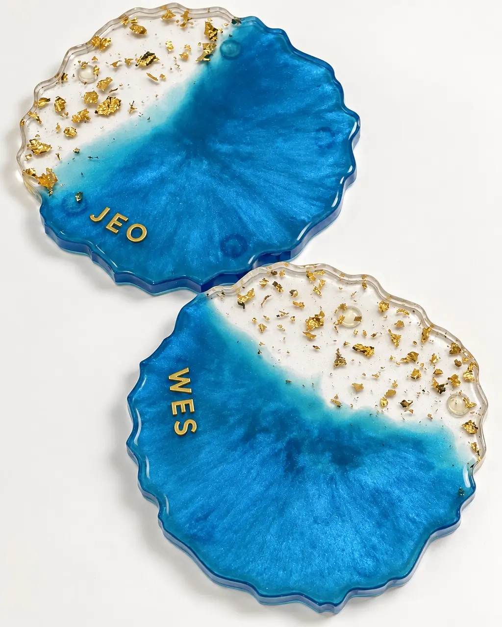 His & Hers Custom Resin Coasters