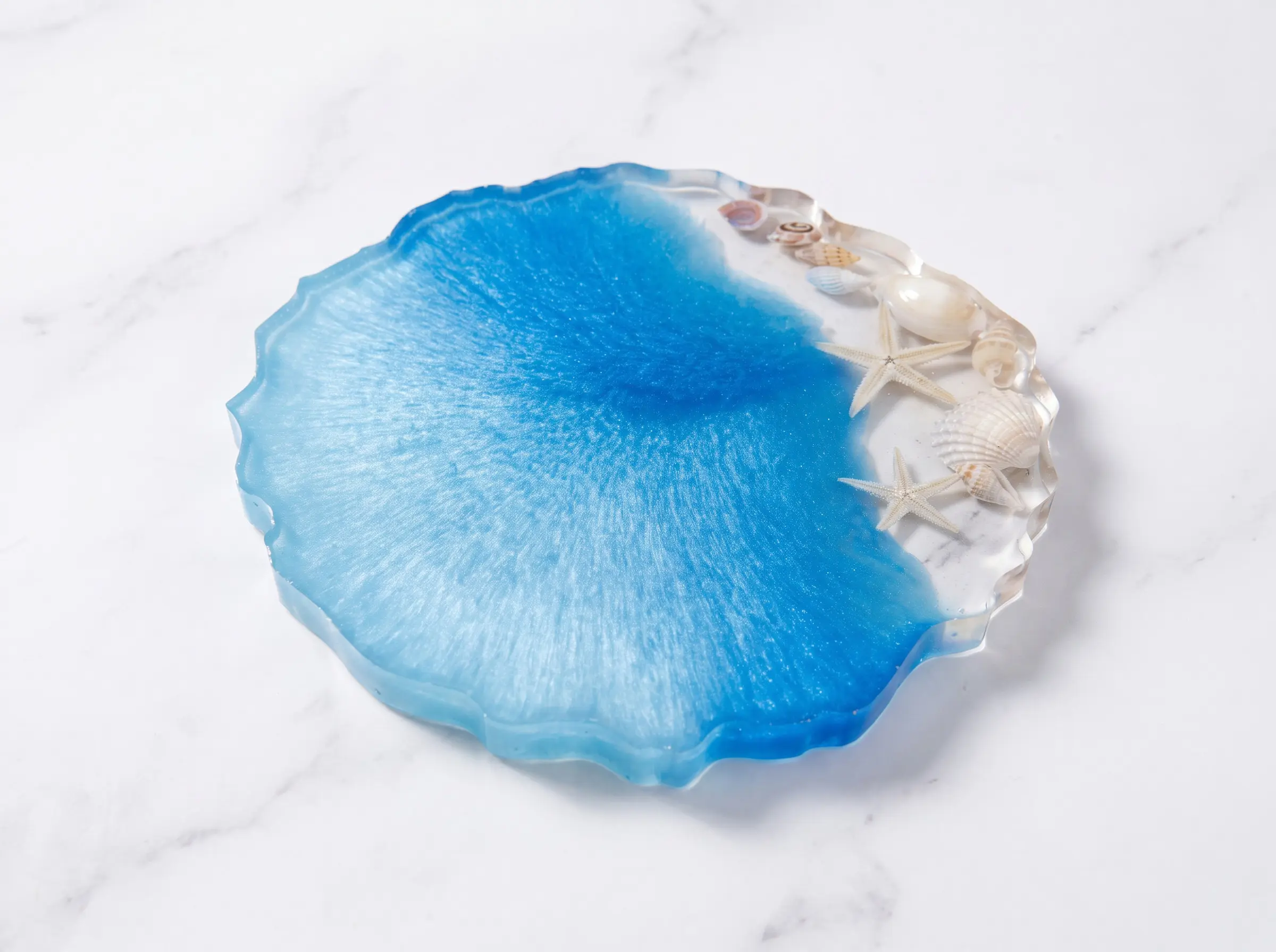 Sapphire Coast Resin Coaster