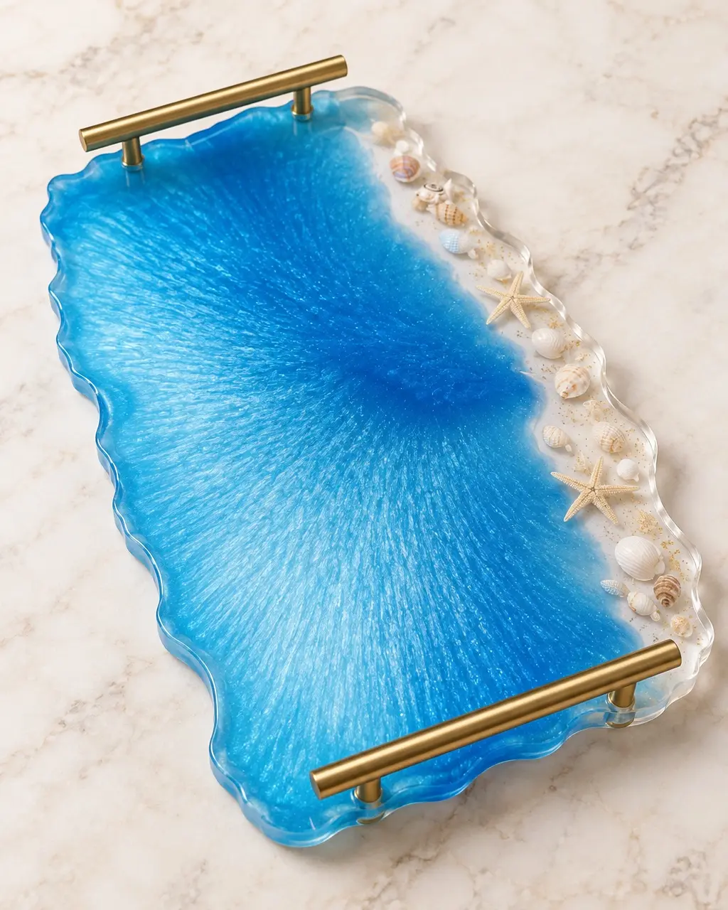 Sapphire Coast Resin Vanity Tray